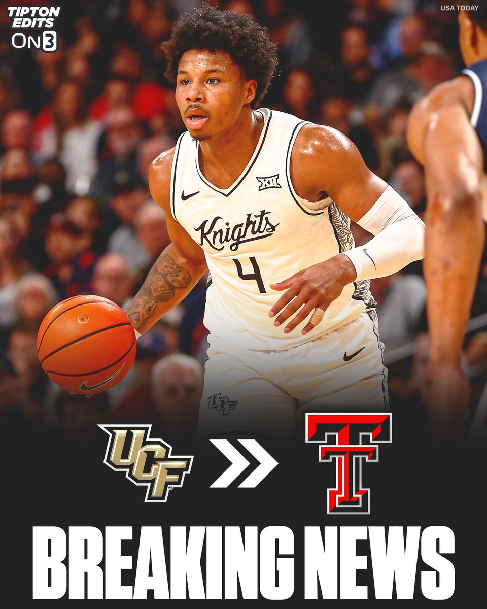 JoeTipton's tweet photo. NEWS: UCF transfer big man Jamichael Stillwell has committed to Texas Tech, he told @On3.   The 6-8 senior is awaiting an additional year of eligibility through an injunction. Averaged 11.6 points and 8.2 rebounds per game last season. 

https://t.co/P2CLLLO2iq https://t.co/V3kPFJ38vV