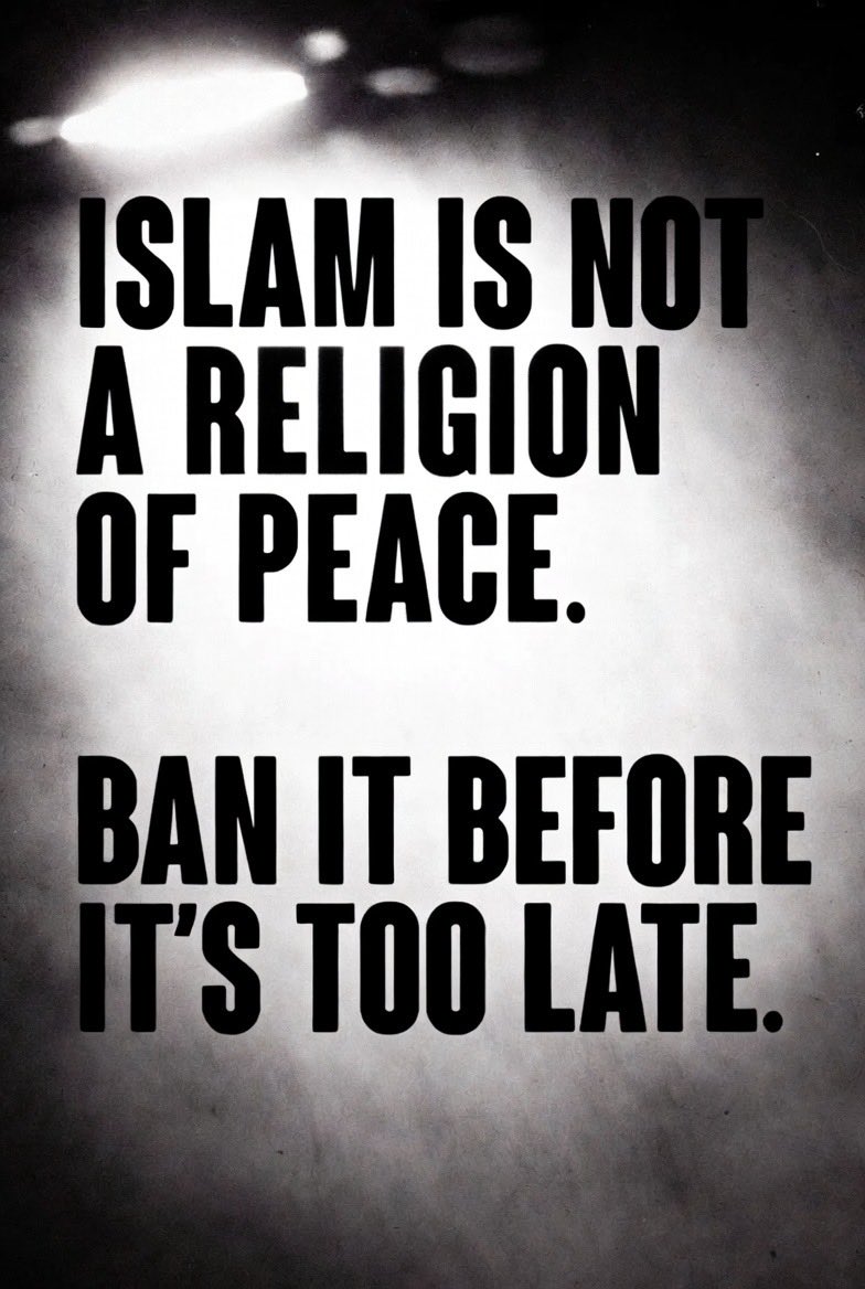 FreeCuba26's tweet photo. @alexstein99 Fuck ISLAM  FUCK MU HAM- MAD https://t.co/QDm0UaC3JS