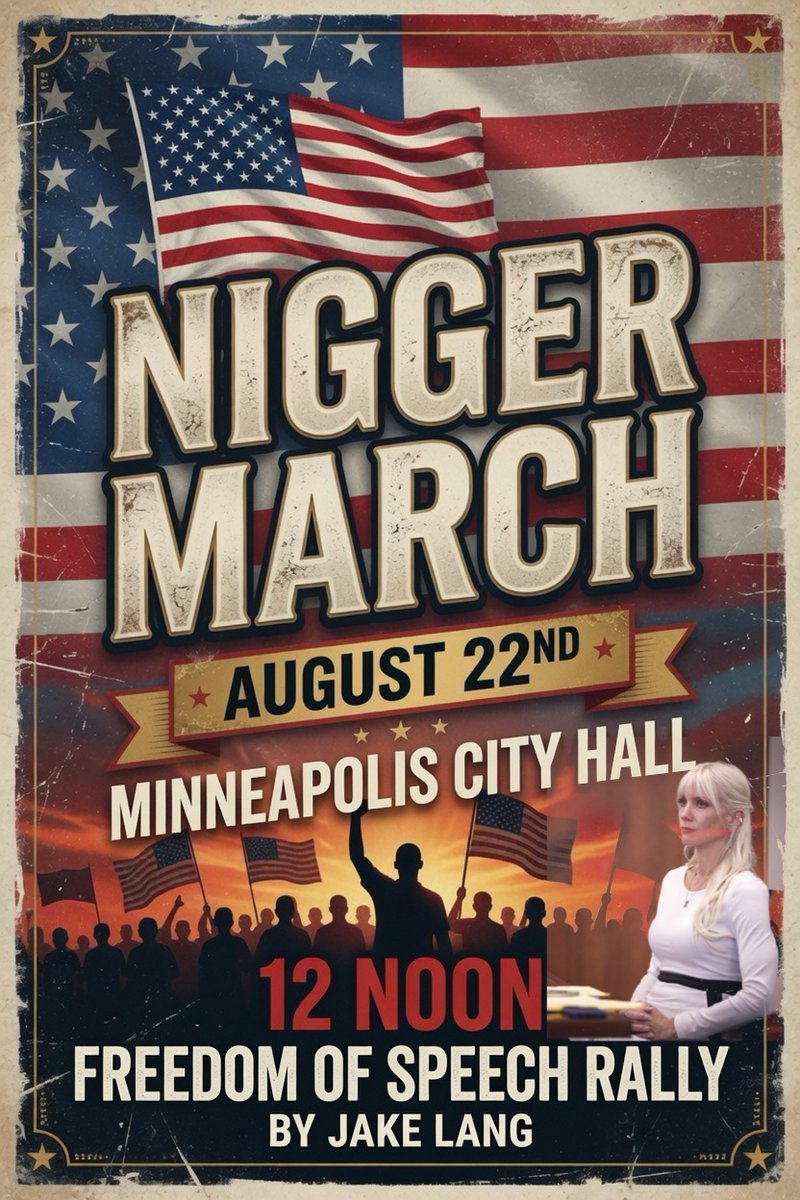 JakeLang's tweet photo. Christian Crusaders will be hosting a PEACEFUL Freedom of Speech Rally on August 22nd:

📍Minneapolis City Hall

Shiloh Hendrix is an invited Speaker!!! https://t.co/kbB3AIS5cB