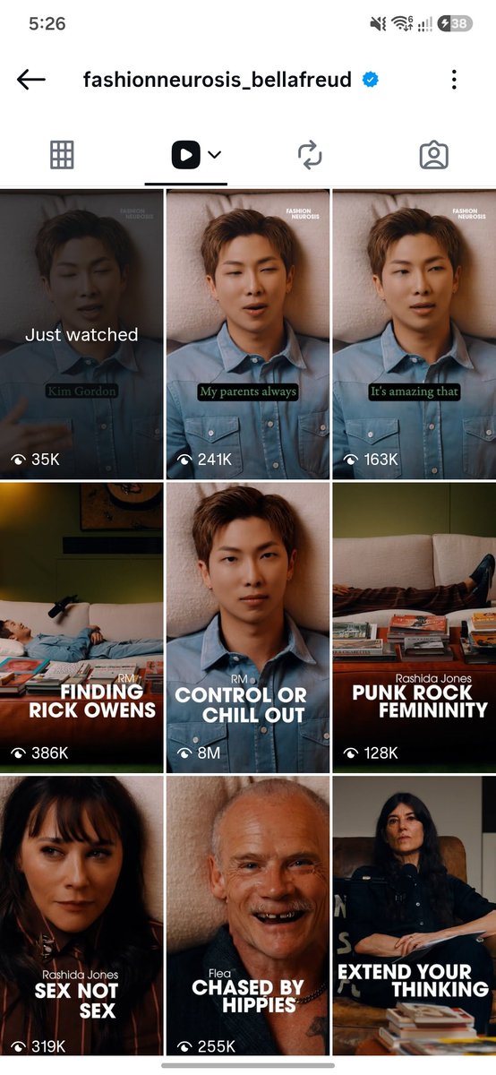 kayrh11's tweet photo. I think they saw 8M views on the first reel and decided to post tons of clips 🤭
They haven't posted this many clips for anyone else. Its usually just one or 2 reels per artist. https://t.co/3jGWXwb6Fl