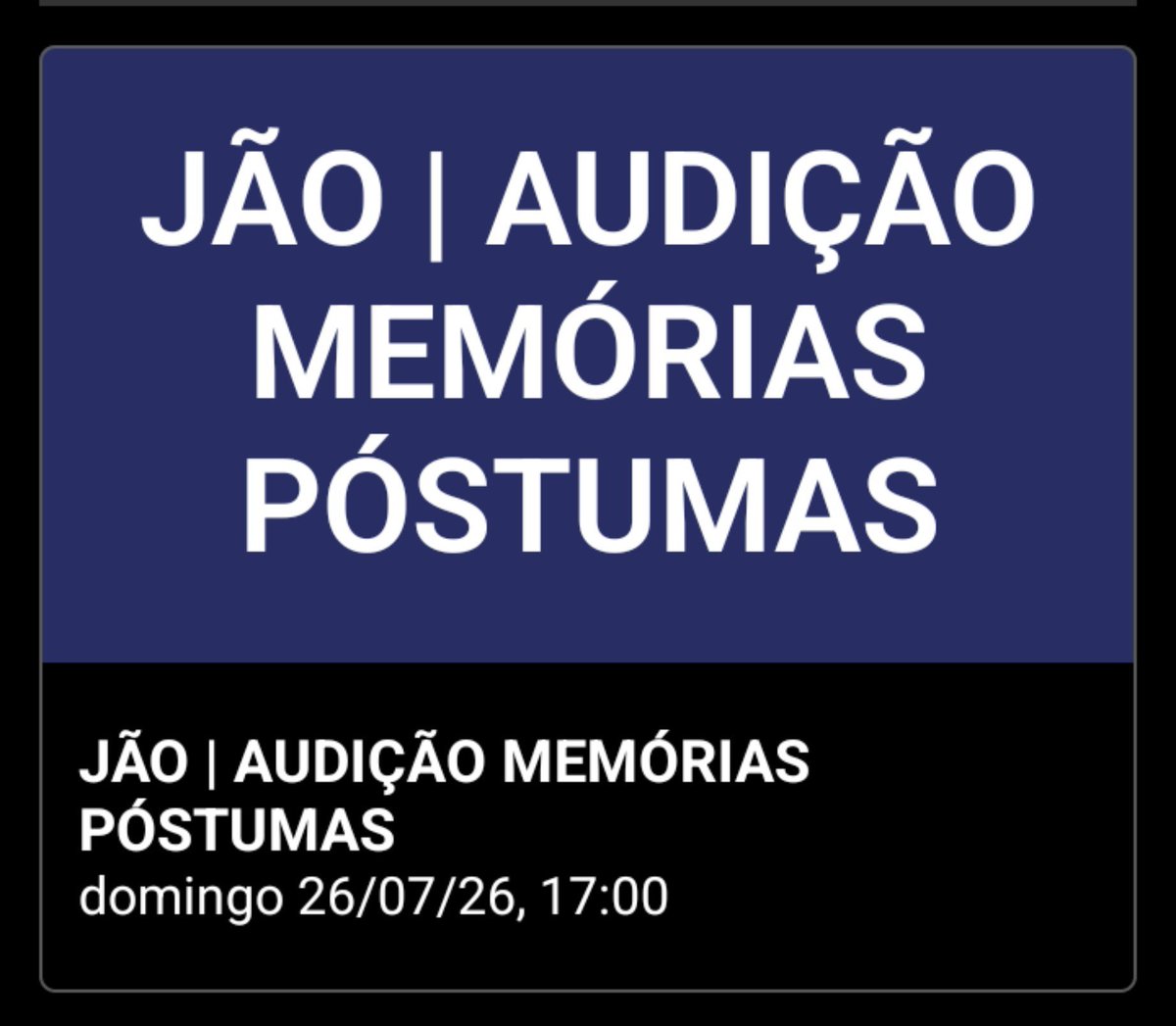 loveforjunnie's tweet photo. JÃO NOS VEMOS NA AUDIÇÃO DO MEMÓRIAS POSTUMAS https://t.co/q61hQJx4hM