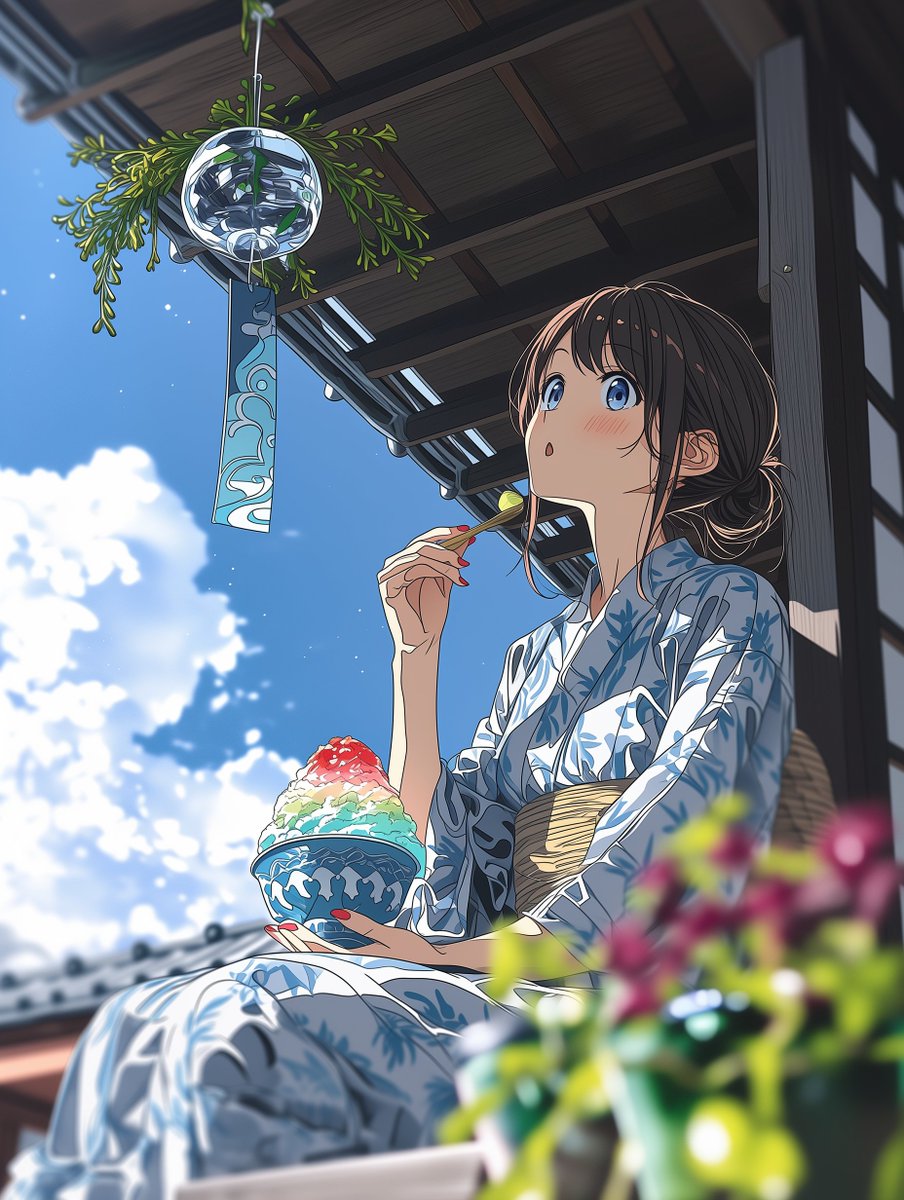 cyan_eggplant's tweet photo. かき氷の日 https://t.co/rmsfkg0FJU