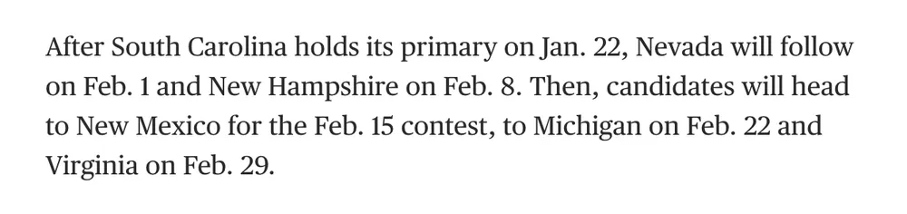 ZeeshanAleem's tweet photo. Wow, new Democratic presidential primary schedule just dropped. First 3 - South Carolina, then Nevada, then Nevada. Iowa is gone from the early window. https://t.co/k3v1FgJLJg