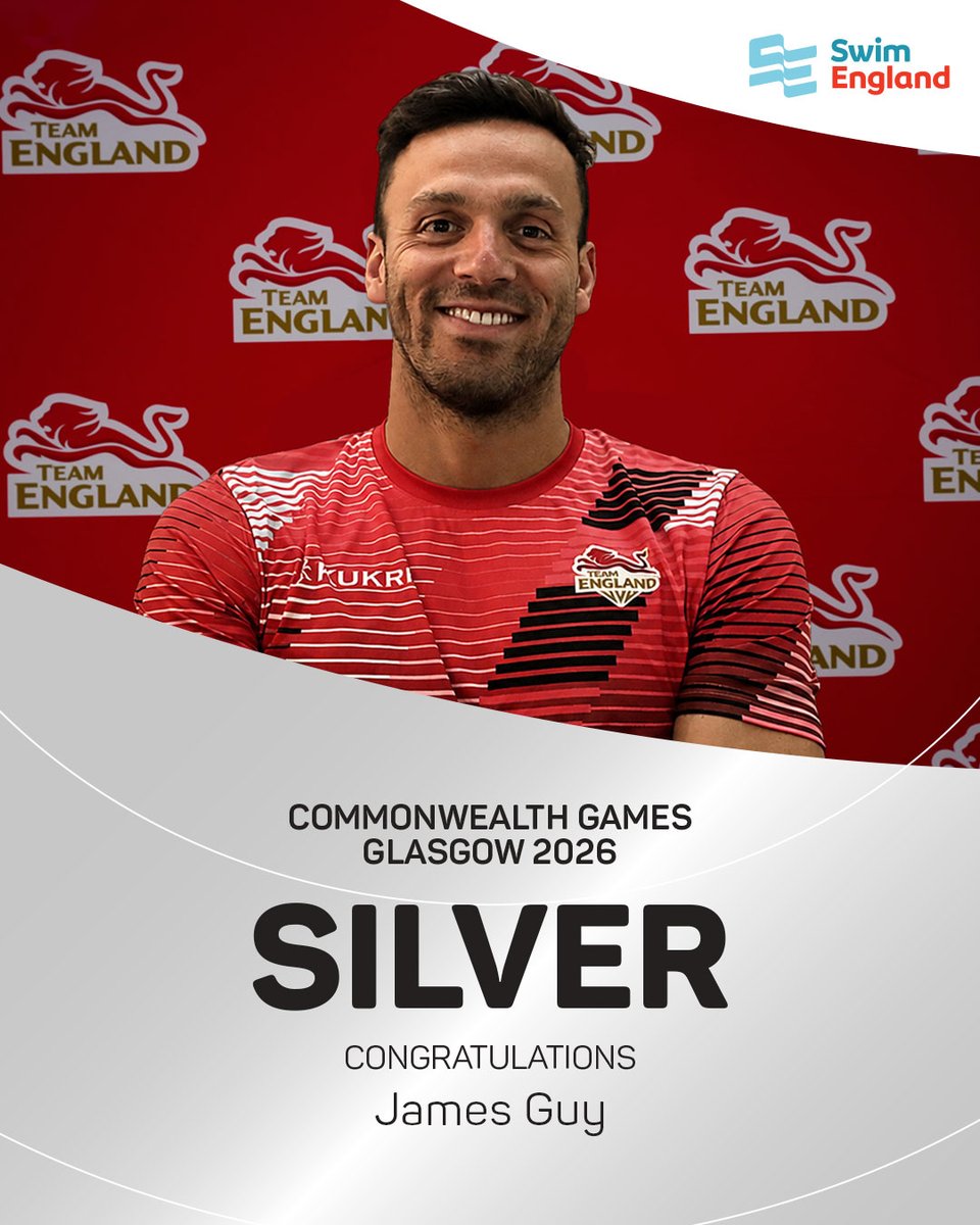 Swim_England's tweet photo. More silver success on the opening day🥈

Jacob Whittle, Gabe Shepherd, James Guy and Jacob Mills teamed up to swim 3:11.69 in the Men's 4x100m Freestyle Relay final��

Ed Mildred, Cam Brooker, Ollie Morgan and Tom Dean will also receive medals for their heats swim!

#Glasgow2026 https://t.co/Is7urXdSwO