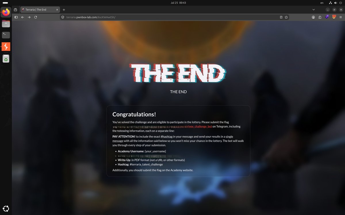 ke_faraz's tweet photo. A bit late , but i finally finished it🔥

This was very important to me to test my knowledge as it was my second CTF and i was not able to finish the last one.
so i actually used claude to write some scripts and help me correct my mistakes.
thanks for this opprtunity @voorivex 🤌🏻 https://t.co/rqL4NLrBIL