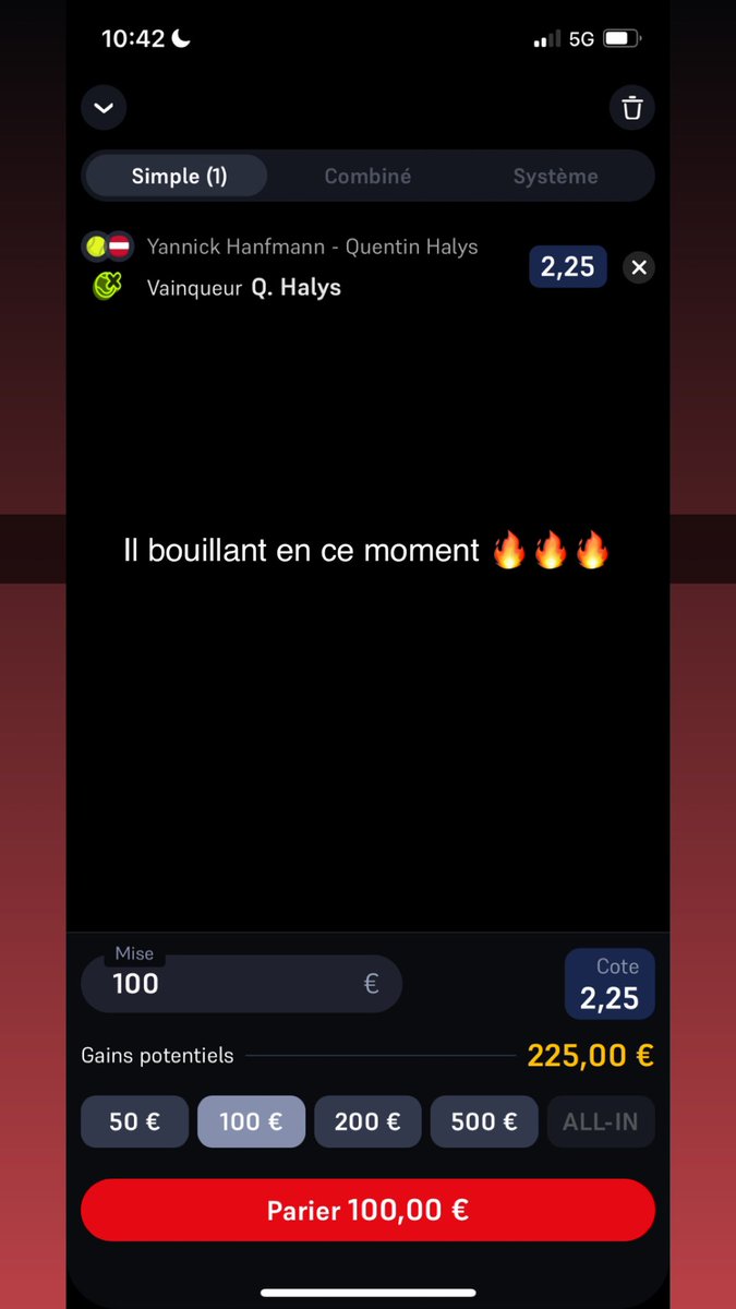 FeeDSousss's tweet photo. Toujours dans lbon sur le VIP.🤩🤩🤩
3/4✅✅✅ Dommage Torres tu nous a déjà bien fais becter 🔥🔥
#tennis #parisportif #bectance https://t.co/W1WkpXfY4G