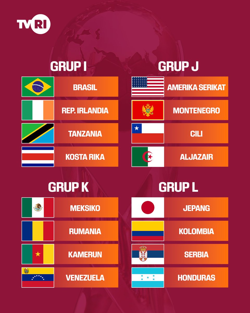 TVRIBabel's tweet photo. Sebanyak 48 tim dari 6 konfederasi bakal bersaing dalam Piala Dunia FIFA U-17 2026 di Qatar 🔥

Panggung bagi talenta muda dunia unjuk kualitasnya ⚽️ini dijadwalkan bergulir mulai November mendatang ⏳️

#tvriworldcup #FIFAU17WorldCup #tvrisports #pialaduniau17 #bolagembira https://t.co/RPK3rpbBZH