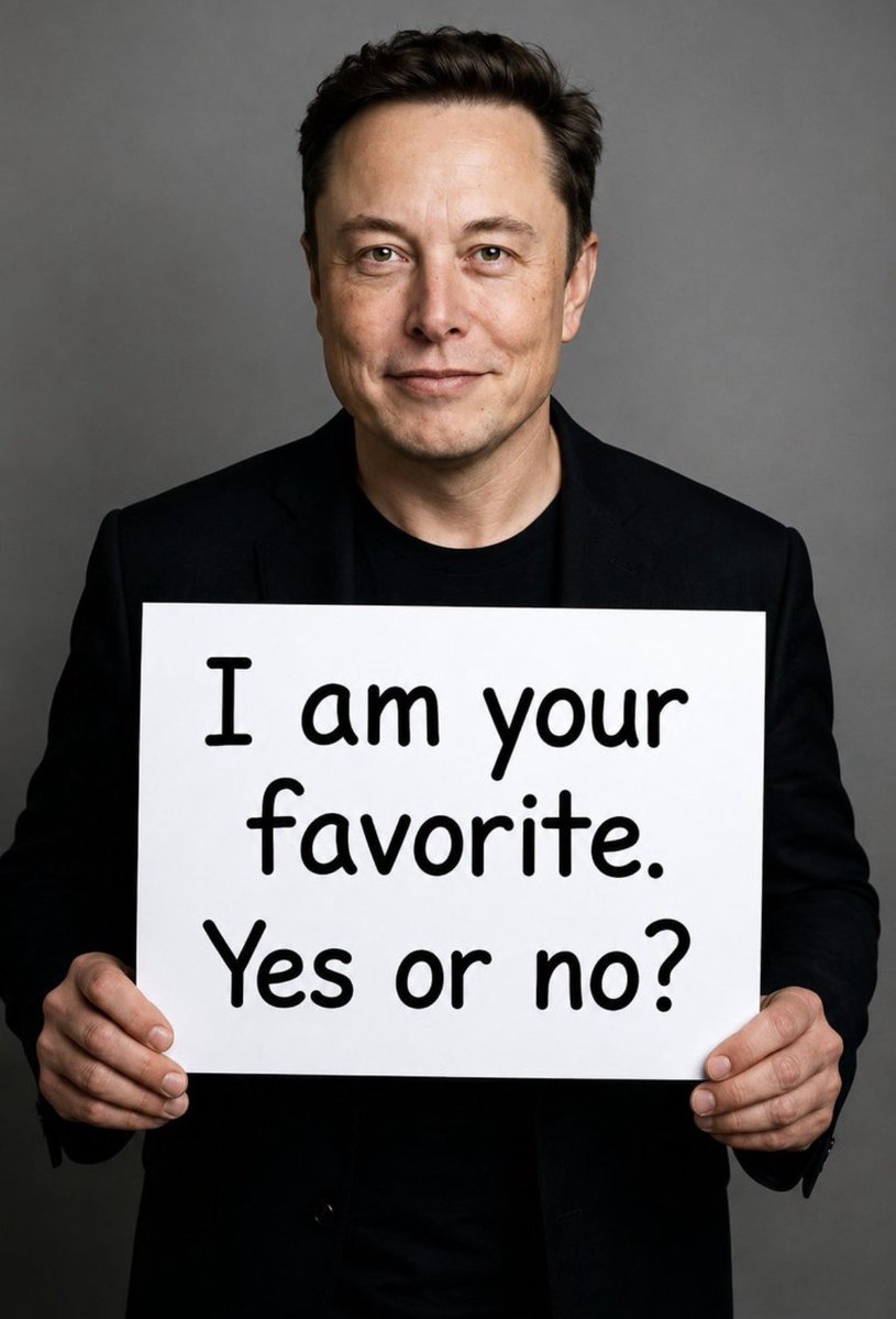 MuskFanAreqx's tweet photo. Be honest 👇

Is Elon Musk your favorite ❤️ 😍 🤩

A. Yes
B. No https://t.co/aLeAGapNR2