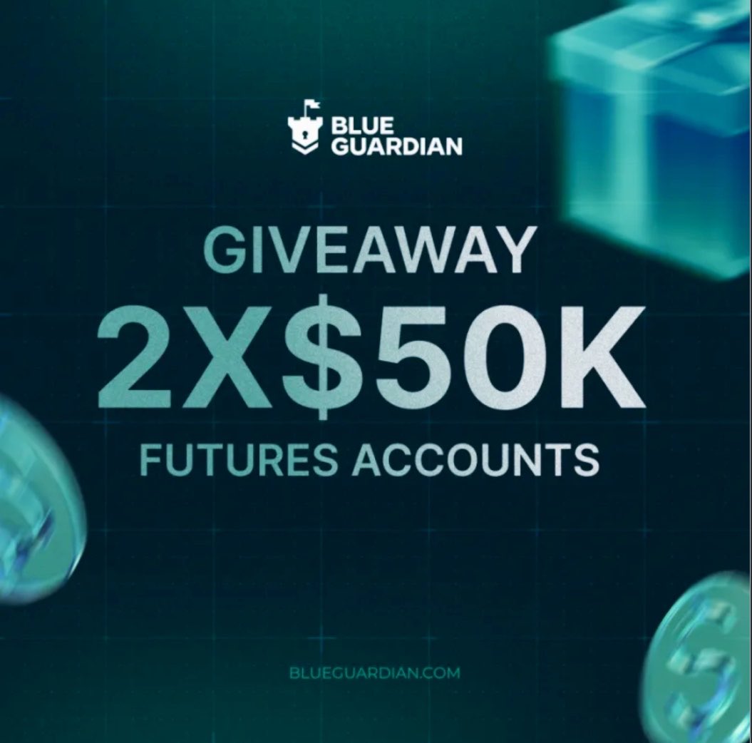TheForexTraderz's tweet photo. 🚨2X$50,000 BLUE GUARDIAN FUTURES ACCOUNT GIVEAWAY🚨

Steps To Participate -

1️⃣Follow @TheForexTraderz, @blueguardiancom, @guardianfutures & @guardiantvlive 

2️⃣Turn on All “🔔”.

3️⃣Like, retweet & Tag 2 friends.

4️⃣Add us as favorite firm at https://t.co/zIkRaTEorn

Winners will be picked via Xpicker.