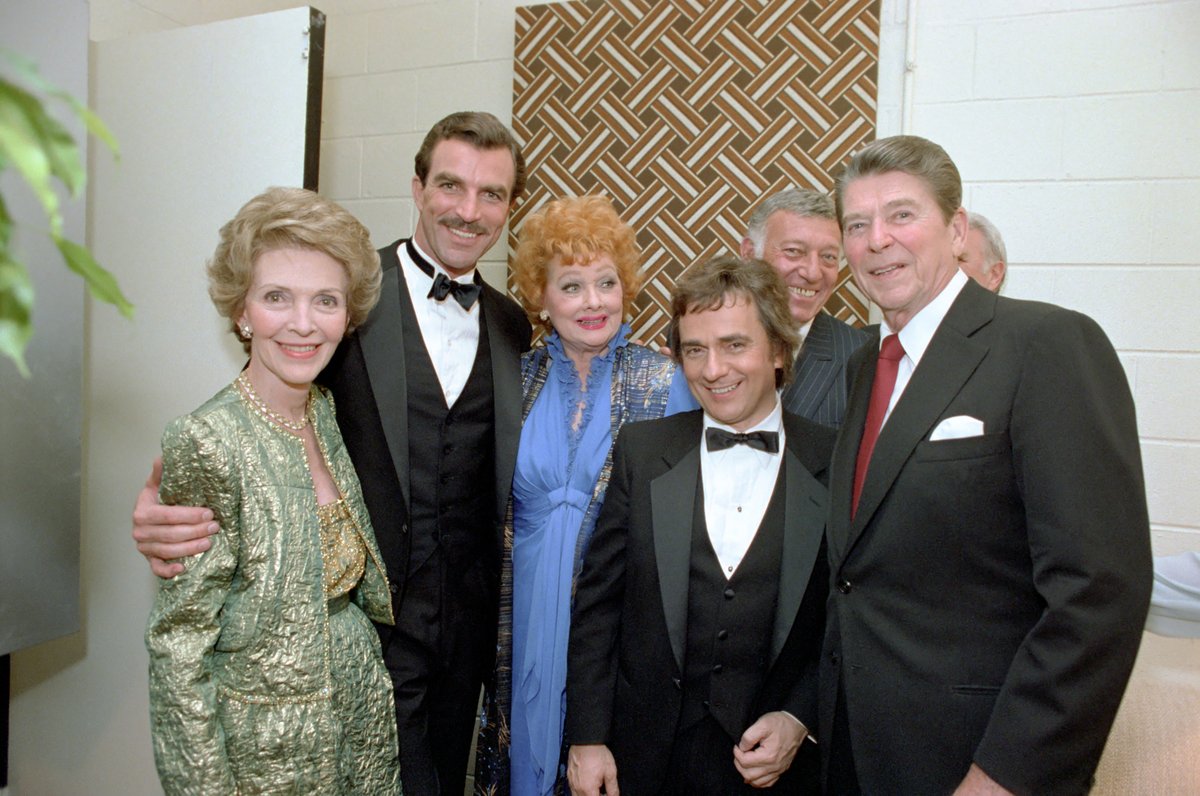RonaldReagan's tweet photo. We're honored to welcome Tom Selleck back to the Reagan Library.
In honor of tonight's sold-out event, we're sharing a few favorite moments from the archives. https://t.co/l1VKa4ow3b
