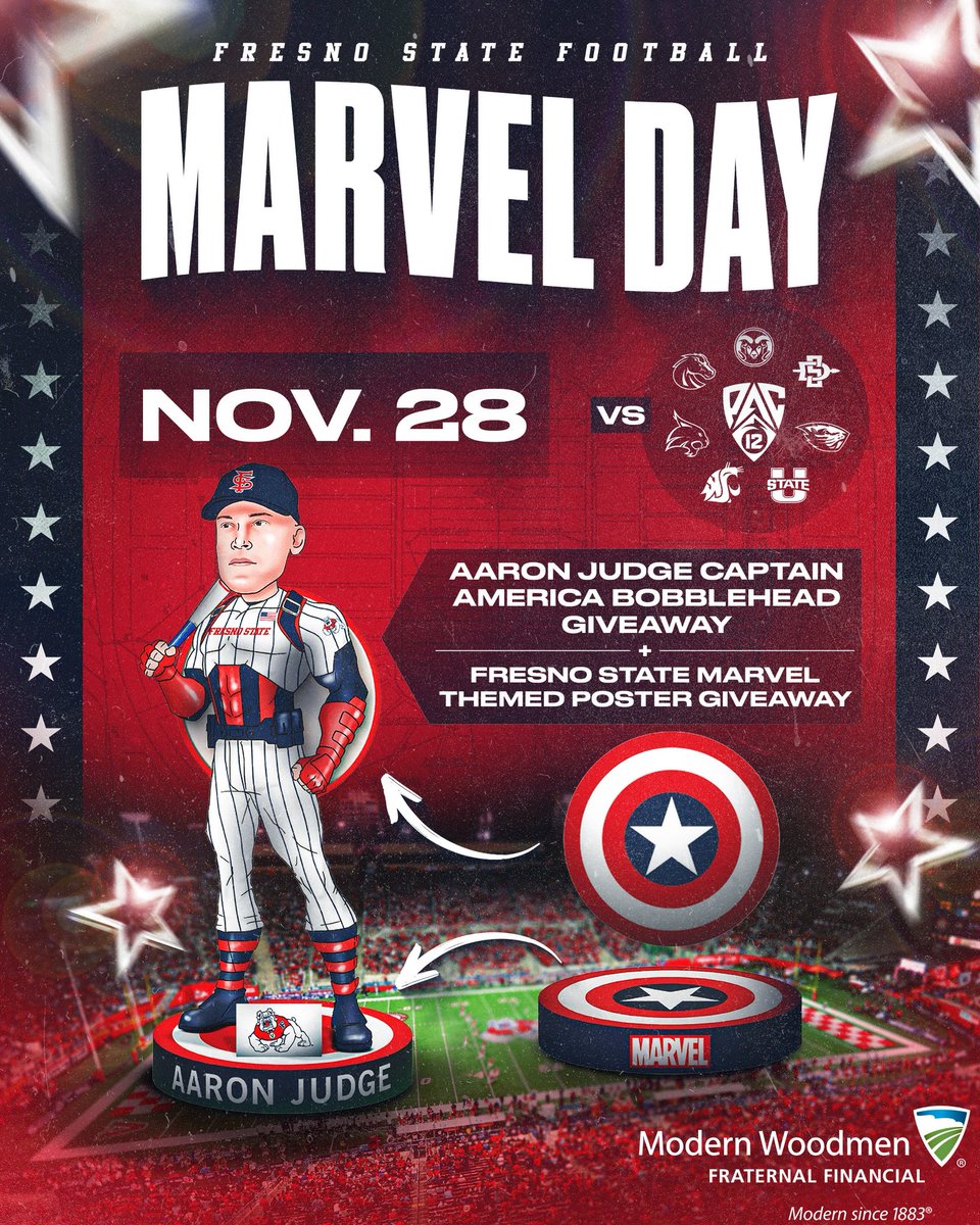 FSAthletics's tweet photo. Gameday is about to look a little different... 👀

Introducing our first-ever Marvel Day!

✔️ Exclusive giveaways
✔️ Co-branded merchandise
✔️ Marvel-themed collectibles

...and much more! ���

🎟️ Season Ticket Holders: Check your email for an exclusive offer! https://t.co/rYZAM5b7lX