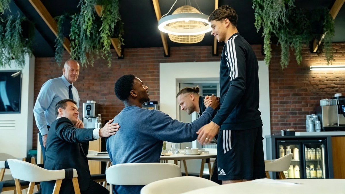 stv_ncl's tweet photo. Watched the Aladji Bamba First Day video on YouTube and to see Lewis Miley go over and introduce himself to him was really nice to see. 

#NUFC ll #NUFCFans https://t.co/N1gBH61Bm7