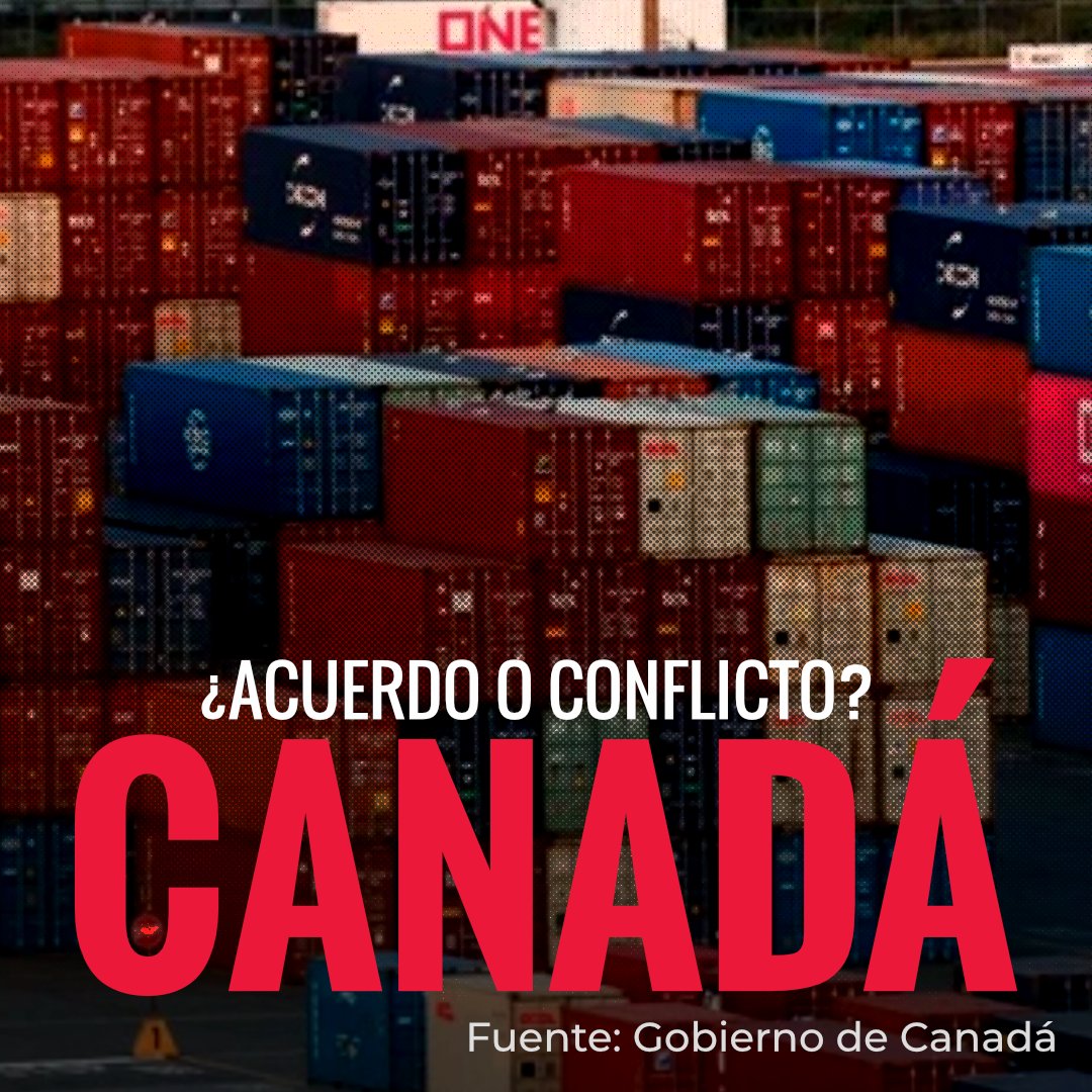 aperezzamorano's tweet photo. Canadá intensificó las negociaciones con EE. UU. luego de que Donald Trump anunciara aranceles de hasta 50 % a diversos productos. Ottawa busca evitar un impacto económico que afectaría a empresas, trabajadores y consumidores. #Canadá #Comercio

Desde @BuzosNoticias https://t.co/aMc1FlCeZ8