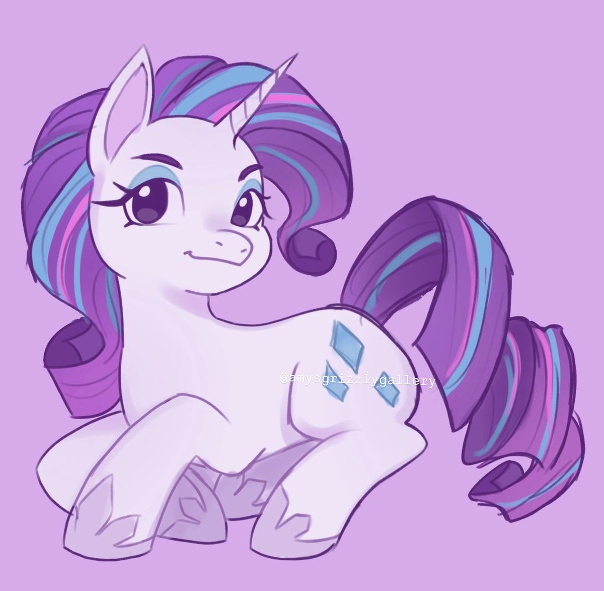 amysggallery's tweet photo. Small rarity doodle because what do you mean her and aj won’t be in the main cast at the start of the new series?? ;-; #mlp #rarity https://t.co/qKwFyP5omP