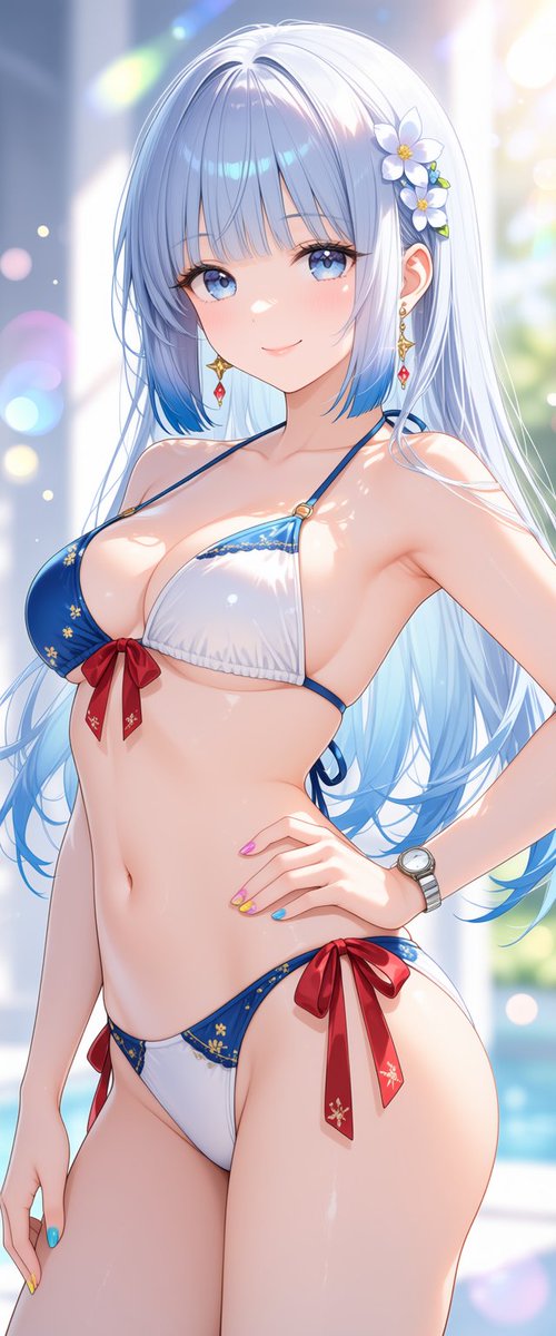 devil461765's tweet photo. The water is so cool against my skin, it’s the perfect escape from the heat. what’s your favorite way to cool down on a summer day? #AIart #AIイラスト #Waifu #VirtualGirl #OriginalCharacter #AIGirls 🙌 https://t.co/RttxMIM91c