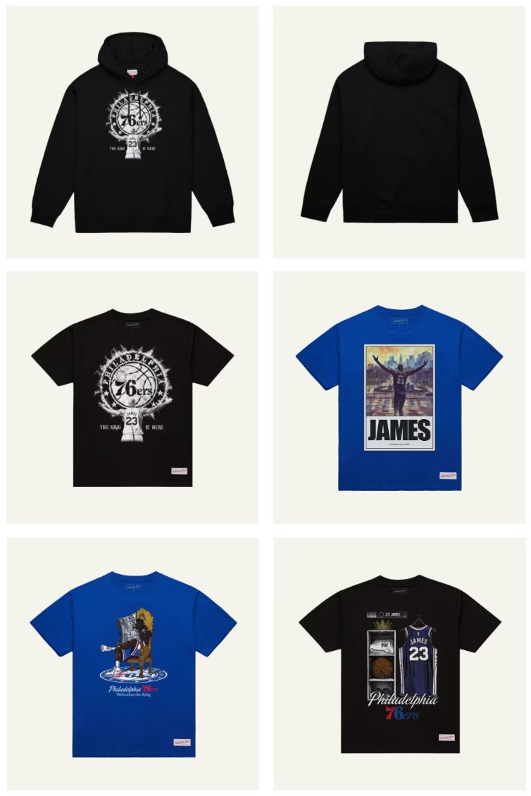 SOLELINKS's tweet photo. Ad: Mitchell &amp; Ness LeBron James Philadelphia 76ers Apparel  

Fanatics:https://t.co/UfDOOCSDKC
NBASTORE:https://t.co/QUhU9xwDYf
M&amp;N:https://t.co/vksiGho2Lq https://t.co/AjcaOgnvKO
