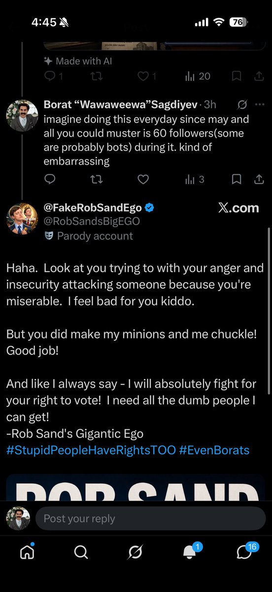 ThatChoppedDude's tweet photo. soft as charmin toilet paper @RobSandsBigEGO 🤣🤣 pussy can’t even be original and uses ai for everything #chopped #getsomeass https://t.co/vEf9qWXgz2