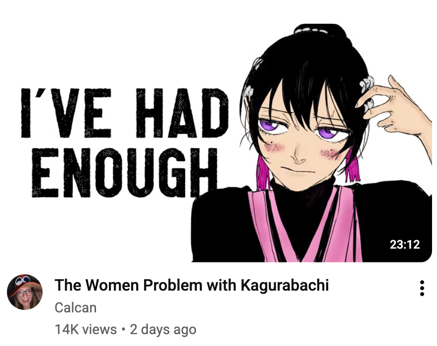 JarvaroGort2's tweet photo. >Have absolutely zero fanservice in your manga
>Get video essays like this made about the female characters anyway

Lol. Lmao even. https://t.co/HsMRUIUNZI