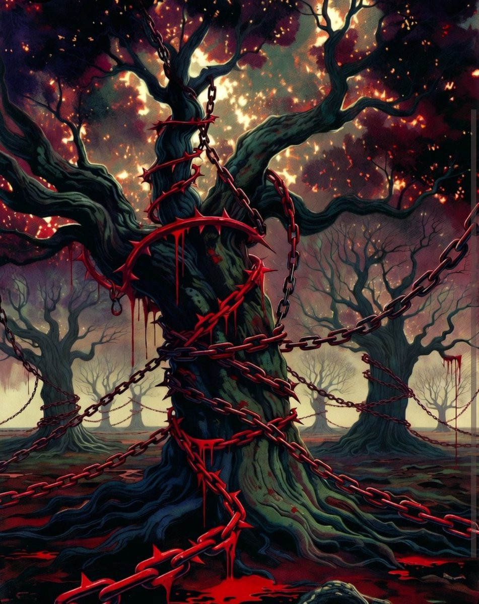 LettersOfBlack's tweet photo. Bitter bonds of blood and family
Chained trees not always happily
#MicroPsycho
@MicroPsych0
- bitter bonds https://t.co/7eBRbzs6vq