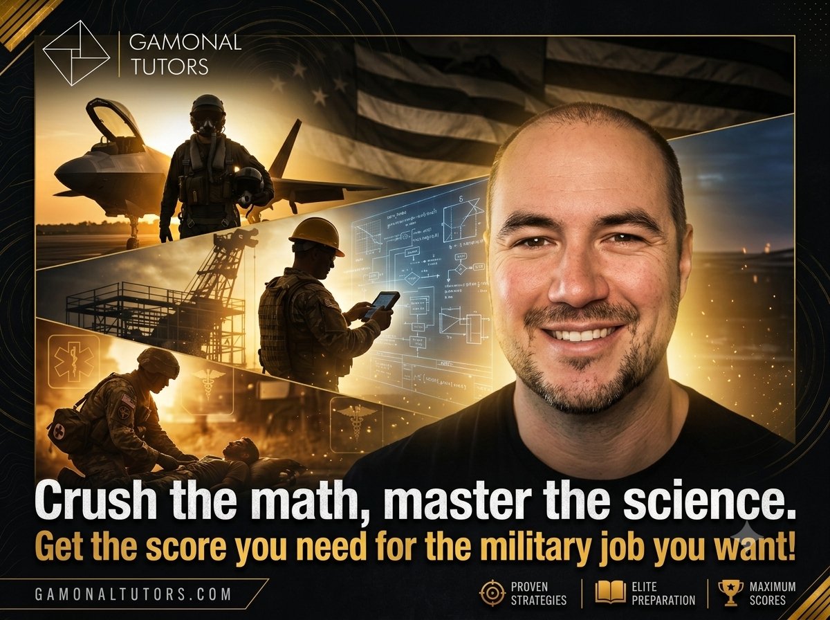 gamonalm21's tweet photo. Crush the math. Master the science. 
Your dream job in the military - and we’re here to help you get there. Gain the confidence, strategies, and skills you need to maximize your potential.
#ASVABPrep #MilitaryCareers #GamonalTutors #MilitaryPrep #AimHigh #FutureSoldier https://t.co/g3v9Hu2Wkc
