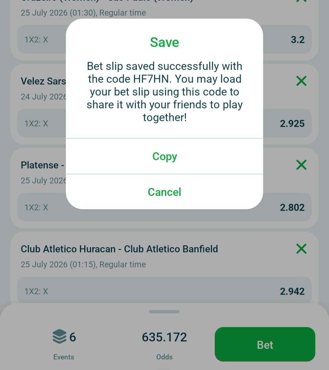 lekan_mark's tweet photo. Well analyzed  6/6 FT X on 22BET

BOOKING CODE 👉  HF7HN

Register here 👉  https://t.co/1ndJnMJ1vV

User Promo Code 👉  LEKANMARK001  ( Get 300% free on your first deposit 🤝 ) https://t.co/UdQuToviUd