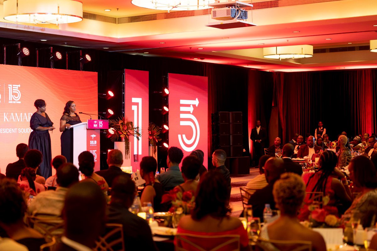 SolidAfrica's tweet photo. ❤️A remarkable speech from our founder, Isabelle Kamariza, as she reflected on the journey of Solid’Africa and expressed her heartfelt gratitude to everyone who has made these 15 years possible.

From partners and supporters to volunteers, staff, and every individual who believed in our mission, her words were a reminder that this milestone belongs to everyone who has walked this journey with us.

Together, we’ve built 15 years of impact. Together, we’re just getting started.

 #SolidAfrica15Years #15YearsOfImpact #15andBeyond #galadinner