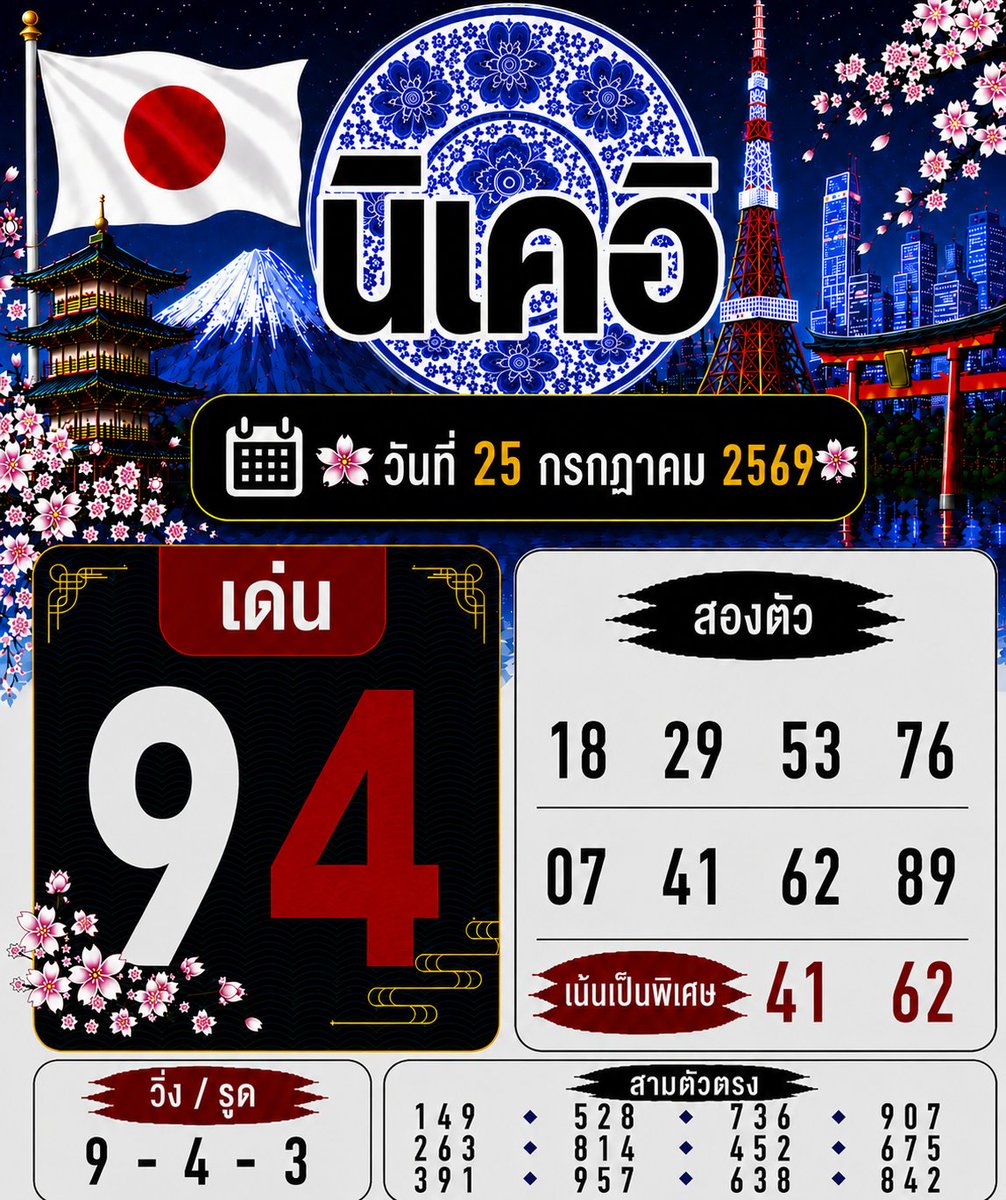 jiocular's tweet photo. 🇯🇵นิเคอิ เช้า - บ่าย     
ประจําวันที่ 25 กรกฎาคม 2569   
#นิเคอิ #หุ้นนิเคอิ https://t.co/1AwGGSy4nV