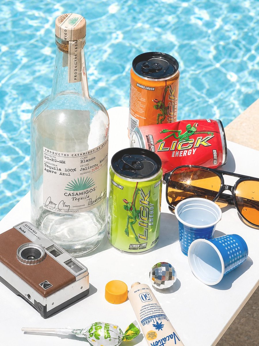 lickenergy's tweet photo. National Tequila Day 🤝 LICK 
Combo unmatched. https://t.co/M2EYgMepYb