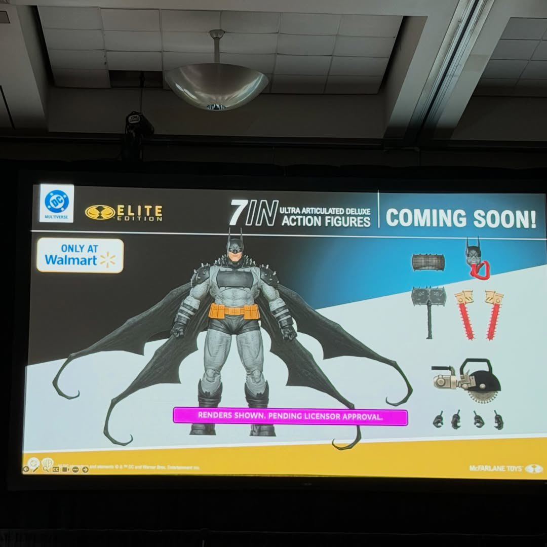 InPursuitofToys's tweet photo. McFarlane Toys DC panel shots. A lot at this panel was already announced/released so tried to weed those out. 

#mcfarlanetoys #dcmultiverse #batman #sdcc #inpursuitoftoys https://t.co/e384evIHU1