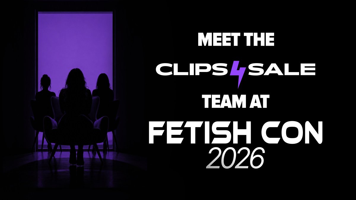 clips4sale's tweet photo. @FetishCon 2026 is almost here. August 6–9, St. Petersburg FL and we are showing up big. Booth, workshops, panels, live sessions and a few surprises we are keeping close for now. Who's coming? 💜 #C4SFetishCon26 https://t.co/K9FfXYO5FQ
