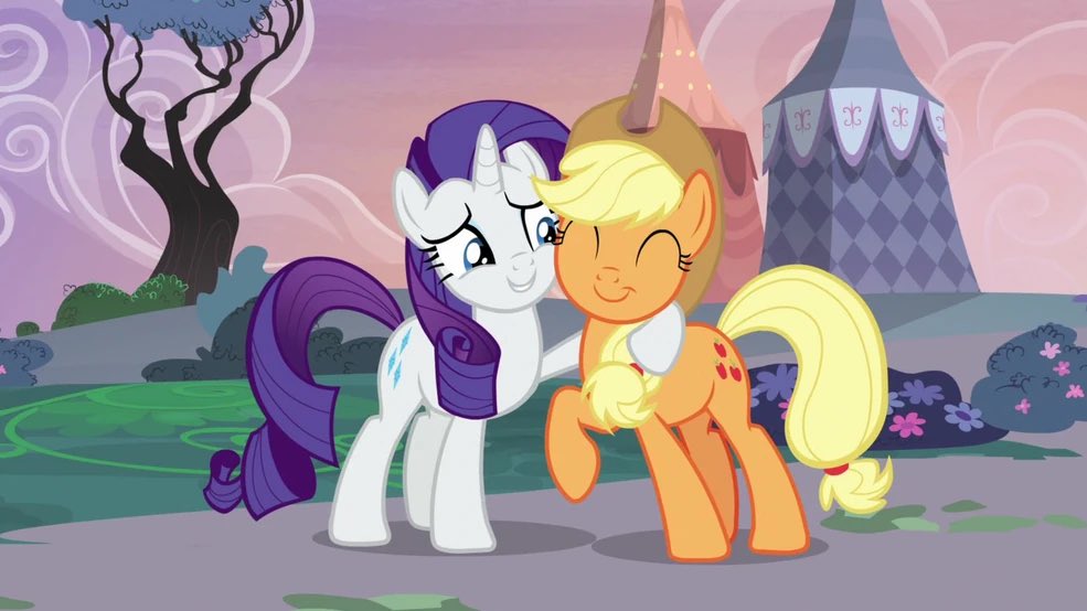 ToonHive's tweet photo. ‘My Little Pony’ TikTok responded to a fan asking where Rarity and Applejack are in the upcoming series:

“You never know what’s around the corner in Equestria 🌈✨” https://t.co/JZcrC0WSAt