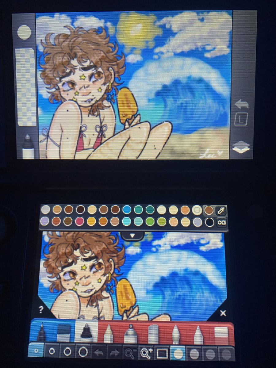 sshovikk's tweet photo. summer viki on a 3ds https://t.co/S5qz4JEImw