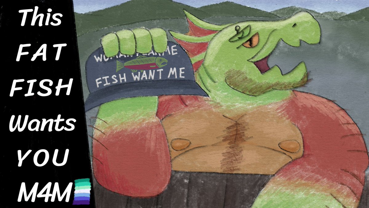 grimgrilliam's tweet photo. Happy Fat Fish Friday!π
Here's an ASMR where a massive salmon man decides he wants to be your boyfriend, as a treat :3
Find on my YT channel linked in bio
#furry #furryart #furryasmr #furryfish #fishfurry #salmonfurry #fatfur #fatfurry https://t.co/ir38vgkm3h