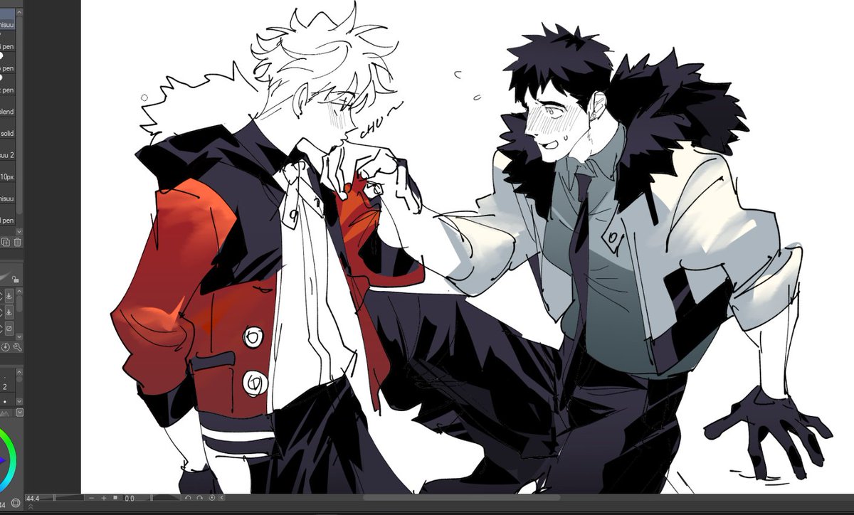 rev_bmp's tweet photo. because karasu took off kuro's glove https://t.co/W9CoqqClVX