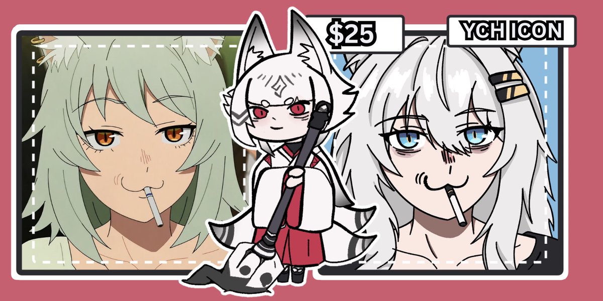 MEEP_INK's tweet photo. INTEREST CHECK! :3
Planning to open custom Chainsmoker Cat (Yani Neko) profile icons in my style! Silly icon for your oc!!

Price: $25-30 USD each
DM me if interested or drop a like/reply below!
#vgencommission #artmootsㅤㅤㅤㅤ #VgenComm #smallartist https://t.co/6LmAZXFSZN