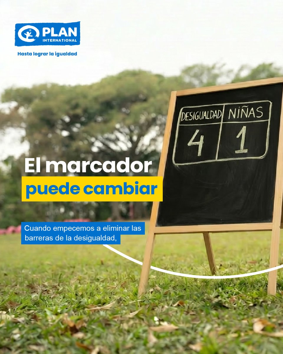 Plan_Ecuador's tweet photo. 🥇El juego cambia cuando las niñas dejan de jugar con las reglas en contra: cuando reconocen sus derechos, su valor, fortalecen sus habilidades y liderazgo.

En América Latina y el Caribe, 1 de cada 4 niñas se casó o unió antes de los 18 años.
https://t.co/qPszIOE3et https://t.co/dvfV2gCp7U