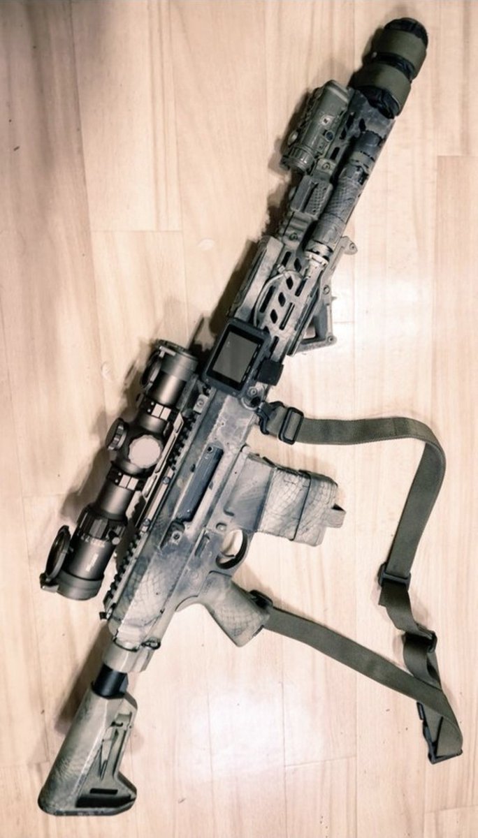 ghostt13__'s tweet photo. Both the @Springfield_Inc  #heatseeker #16inch #carbonfibre #matchgrade barrel and the #wfa2308WIN 16inch #coldhammerforged #heavybarrel 
Running @VortexOptics 5-25X56 #VORTEXRAZOR #HD 100m #zero with a secondary @ZeroTechOptics #thrive #hd #greendot and @MDTTAC @SureFireLLC #socoms and #wardens  @ngals for night vision capable @magpul #pmags #grip #slings @sigsauerinc #TANGO 1-10X28mm #100mzero @sigsauerinc #romeo5 #msr red dot dialled in and running @olight #odin sending 130grain @federal hollow points and 168grain @federal bthps