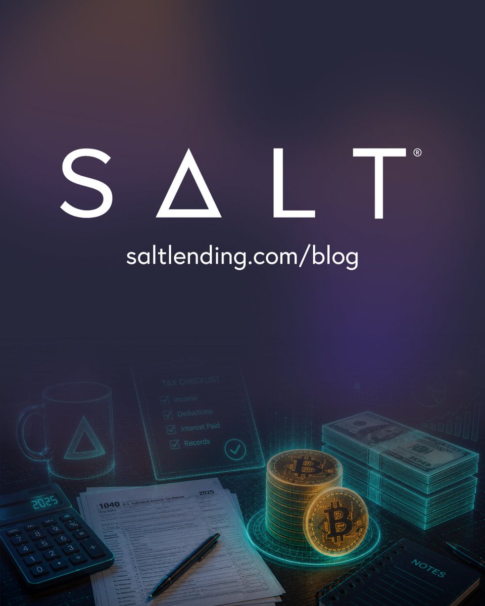 SALTLending's tweet photo. Can you deduct the interest on a #Bitcoin-backed loan?
It depends on how you use the funds—not the Bitcoin itself.

Our latest blog explains:
 💰 Personal use
 📈 Investment use
 🏢 Business use
 📝 Why documentation matters

#Bitcoin #BTC #BitcoinLoans #BitcoinLending #SALT #SALTLending

For educational purposes only. Always consult a qualified tax professional regarding your individual tax situation.