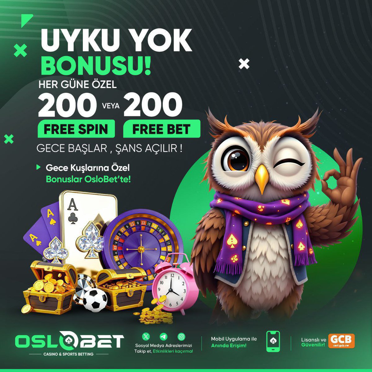 osresmii's tweet photo. 💥UYKU YOK #BONUS VAR💥

🚨00.00' DAN SONRA 200 #FREESPİN VEYA 200 #FREEBET FIRSATI!🚨

😴Gece kuşları için doğru adres;

🔗https://t.co/8xRJqEFCJq https://t.co/41QzLuqDEO