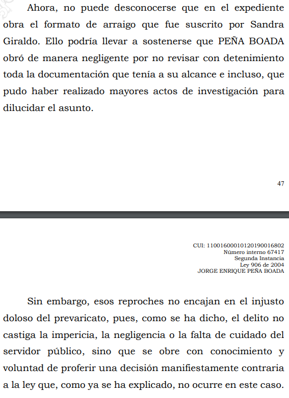 loviedoH's tweet photo. Corte S. Rad. 67417/26. Prevaricato por acción.

Juez de penas concedió P. Domiciliaria a mujer por cabeza de familia, ¿al "existir" otros miembros del núcleo familiar prevaricó? R/ta: NO. 

Comparto decisión;

https://t.co/vPDQOK1Qgb https://t.co/JKUHsEe2kl