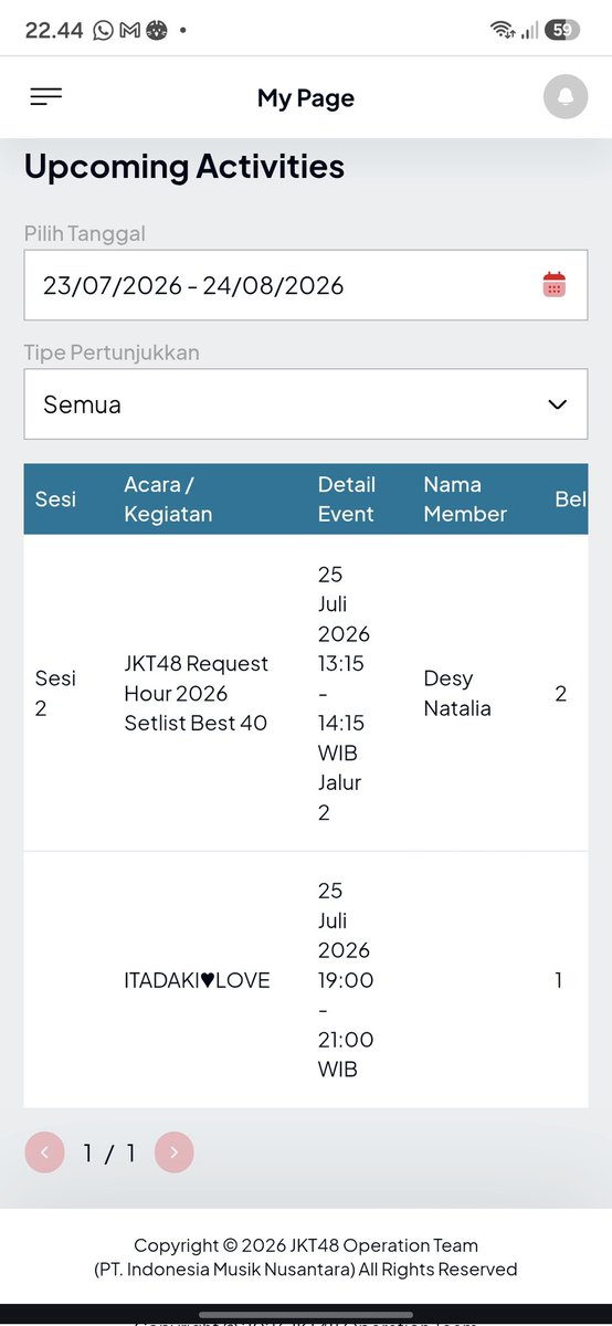 Thur_R's tweet photo. Baru balik gawee dan kegiatan hari ini bertemu @Daisy_JKT48 di vc &amp; @Gracie_JKT48 di Itadaki...
Saatnya turu tapi mau nonton drakor dulu 🤭 https://t.co/hb1ttssUOU