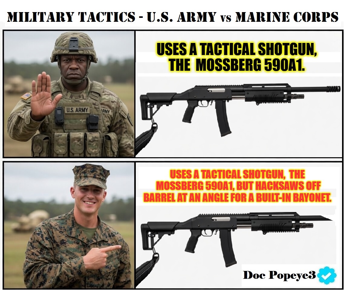333Popeye3's tweet photo. @KA_BAR Attach bayonets!  Semper Fi to all my Marines from Doc. https://t.co/7f0txO8vBb