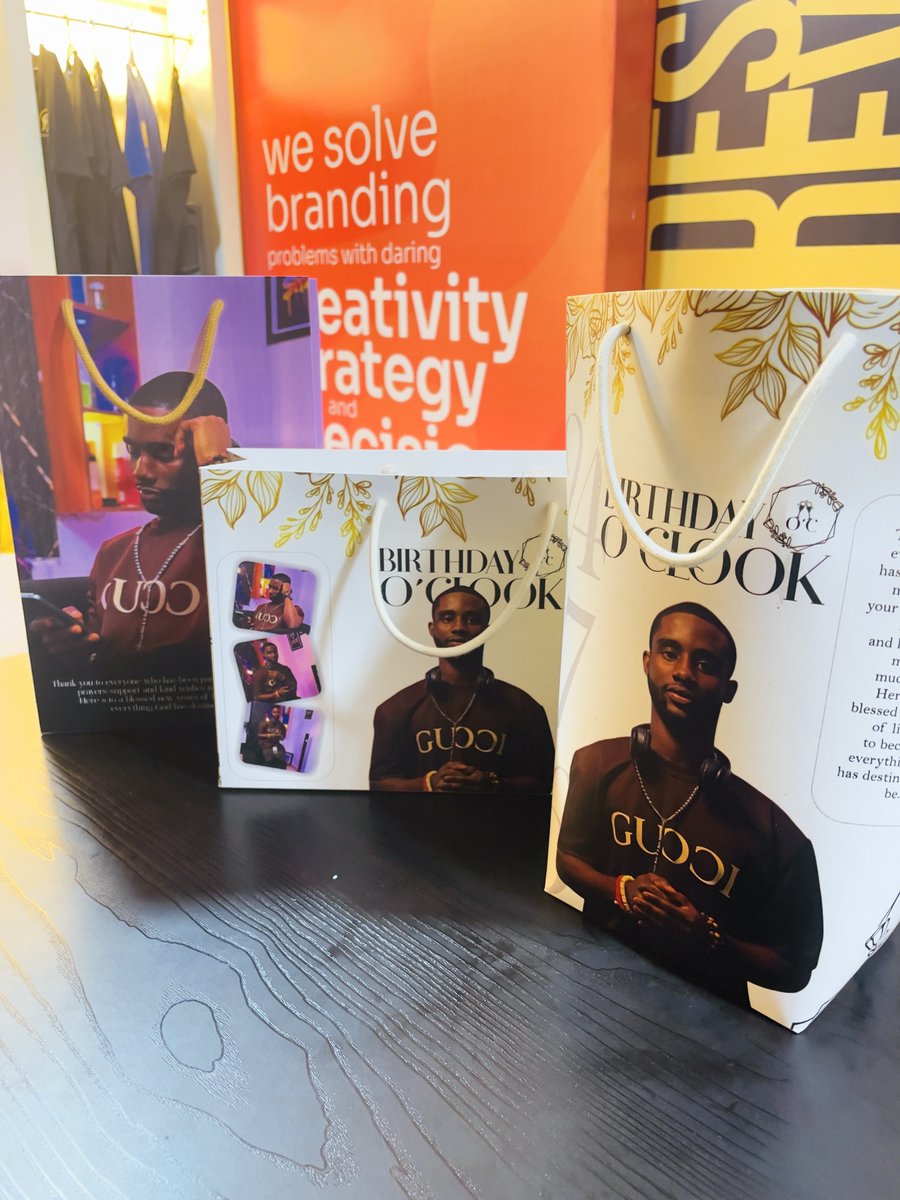 danipresh134369's tweet photo. It's still birthday o'clock 

Three different customized Branded paper bags were being made by Danson Creations for the birthday o'clock 

Yours can be made, tap in 🥂 https://t.co/uVSVQAsVse
