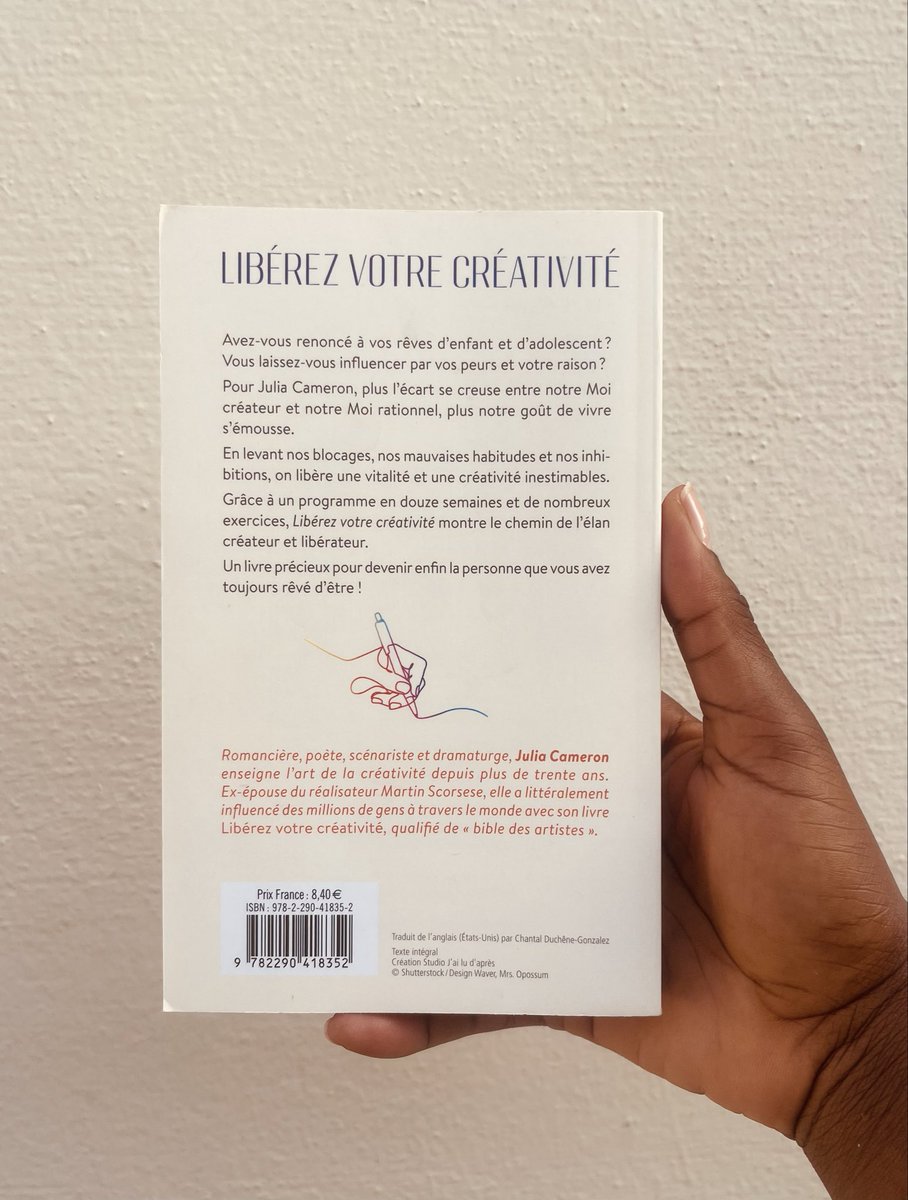 LireAvecKahoo's tweet photo. 50e livre terminé ��� 

La créativité n'est pas un talent réservé à quelques-uns, mais une capacité que chacun peut développer. 

En dépassant nos peurs et nos blocages, nous pouvons révéler notre plein potentiel et vivre de façon plus authentique.

#LireAvecKahoo🇭🇹 https://t.co/P6Fim17J56