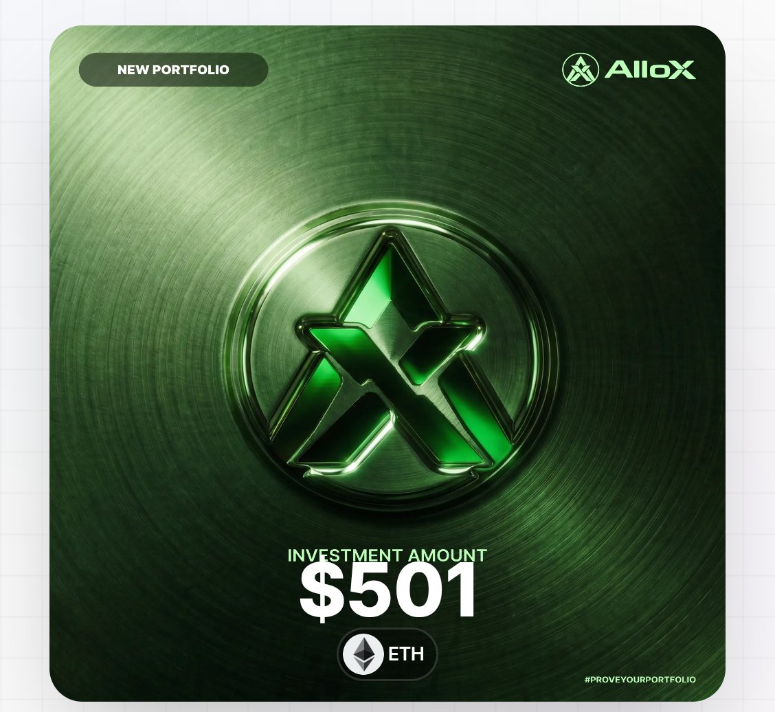 UID4886504's tweet photo. Just proved my portfolio on @alloxdotai 🚀

#ProveYourPortfolio #AlloX https://t.co/rOz3gpNqoM