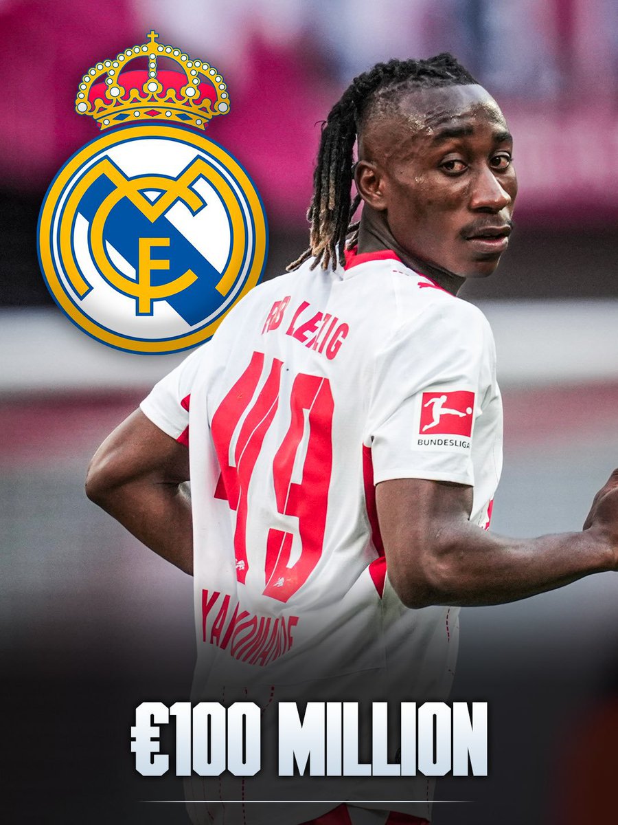 iking_sley's tweet photo. Real Madrid wanting to sign Yan Diomamde is a suprise for me. 

They have Vini &amp; Mbappe https://t.co/bwM7XgLnaW