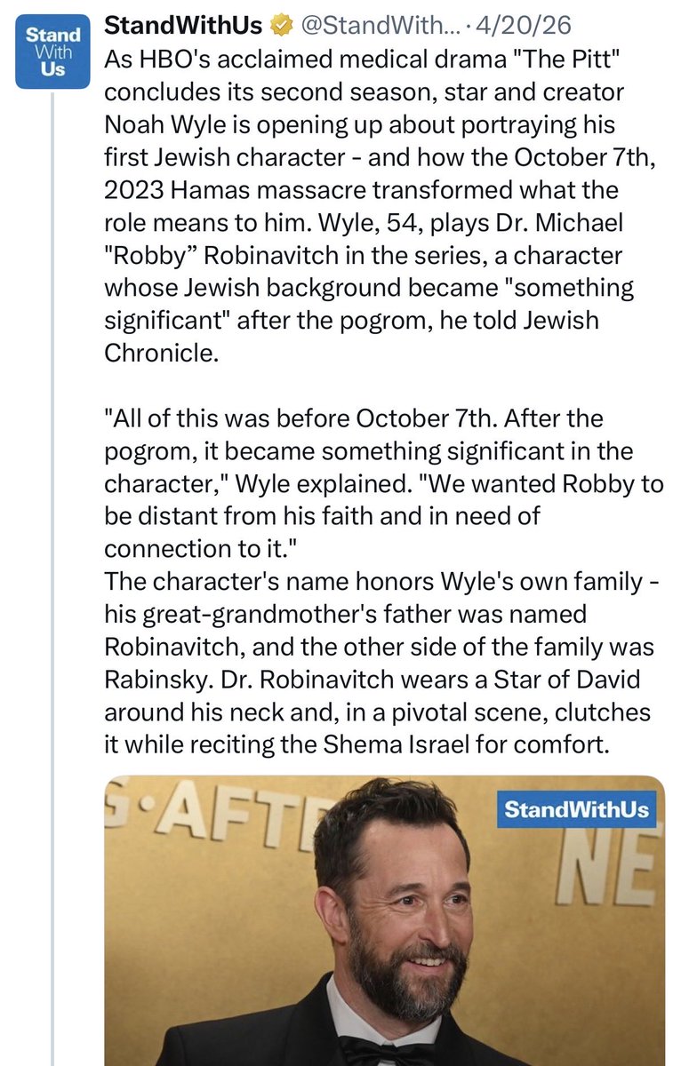 hardtoreply's tweet photo. playing dumb when you told the nyt “i play this one really close to the bone” … “so the more reality i bring to it, the more authentic it comes across” + “bring me another woman to yell at” in gq

and no “encoded” messages? standwithus has you on the jumbotron https://t.co/J47WIXQbdt