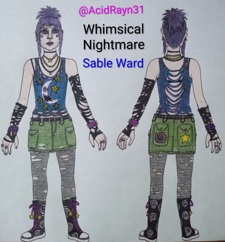 AcidRayn31's tweet photo. Made another outfit for Sable ๐
Something a bit whimsical for our spooky lady. I love making outfits for her so much!
#SableWard #DeadbyDaylight #DbD https://t.co/6iEX0cbEsh