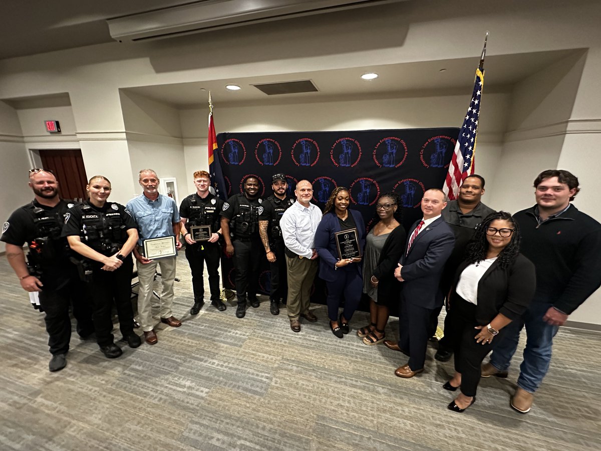OxfordPolice's tweet photo. Last night, we were proud to celebrate the outstanding members of our department at the LCLEOA Awards Banquet.

Congratulations to Communications Officer La’Erin Burton on being named Communications Officer of the Year, Officer Eli McMain on earning Rookie of the Year, and retired Lt. Mark Hodges on being recognized for his dedicated career and recent retirement.

We’re incredibly proud of each of you and thankful for the service, professionalism, and commitment you bring to our department and community. Congratulations!