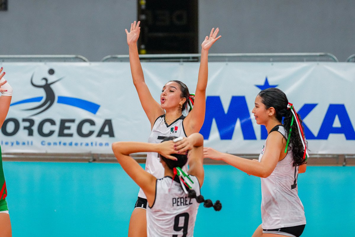 DeporteMexa's tweet photo. ¡Medalla de Bronce para México! 🇲🇽🥉

🏐 La selección nacional de #Voleibol U19 sube al podio en la Copa Continental de Norceca luego de vencer a Puerto Rico en 4 sets 👏🏻🥳

Además aseguro un cupo en el Mundial de la categoría el próximo año 🤩

¡Orgullo mexicano! 💪🏻

#Voleyball https://t.co/MxpjgJXqqr